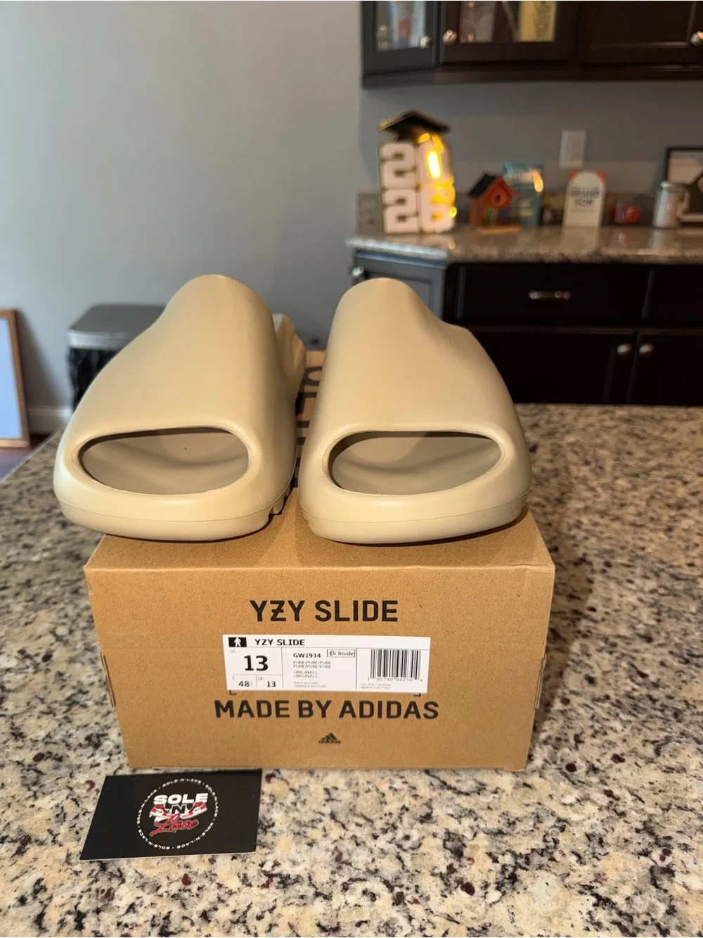Size 13 Adidas Yeezy Slide Pure SKU GW1934 Brand New